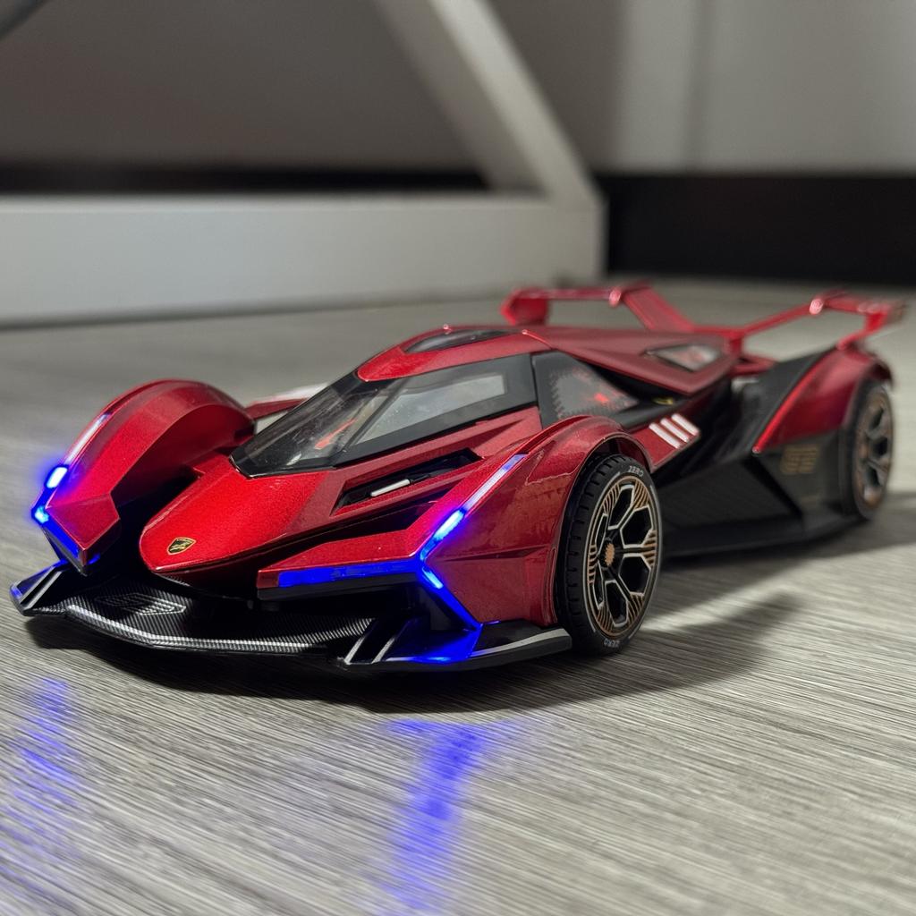 1:24 V12 Vision GT Gran Turismo Super Concept Sports Car Alloy Diecast Model Car Home Decorations Ornaments Collections Birthday