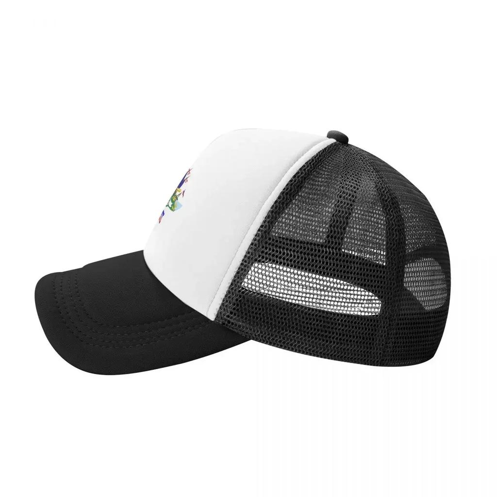 Haiti Sport Mesh Baseball Caps Women Printing Male Beach Dad Hat Snapback Cap