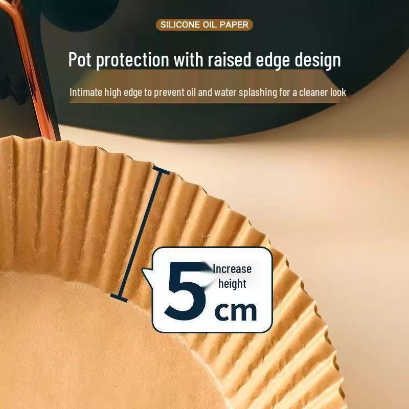 Oil-Absorbing Air Fryer & Oven Liners: Food-Grade, Oil-Proof, High-Temperature Resistant Silicone Paper for Barbecue & Cooking