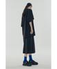 RECODE A-Line Slit Pleats Lining Skirt