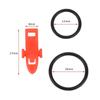10pcs Fixed Bait Tools Fishing Hook Lure Bait With Rubber Rings Fishing Gear