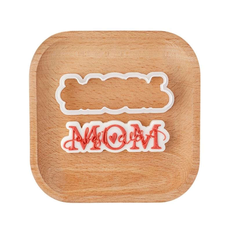 Plastic Cookie Molds Creative Biscuit Cutter Mothers' Day Theme Cookie Molds Bakings Tool Suitable for Mothers' Day