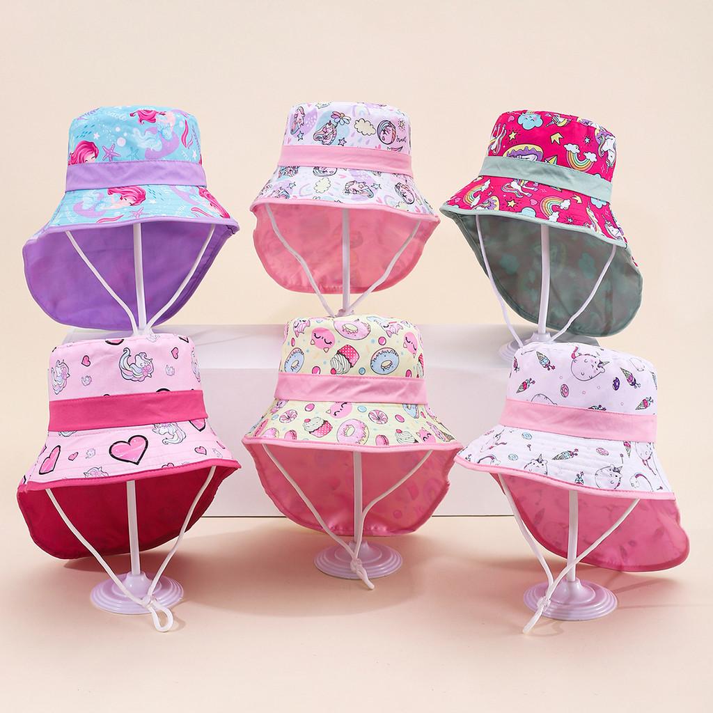 Unicorn Kids Fisherman Hat With Wide Brim For Summer Beach Sun Protection