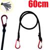 Adjustable Elastic Strap Multipurpose Tie Down Utility Rope Pack 8mm Bungee Cord with Hooks for Camping Luggage Bicycle Cargo