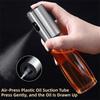 Fine Spray Oil Spray Bottle Stainless Steel Oil Dispenser Bottle Glass Oil Sprayer  Household