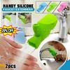 2pcs Silicone Water-Saving Extension Tap Filter Nozzle Faucet Extender Parts