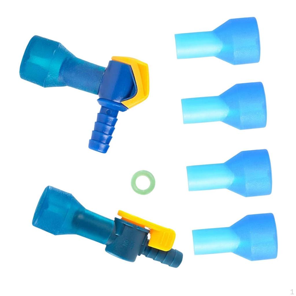 Trinkblasen-Beißventile-Set Mundstücke Tragbare Schlauchdüsen mit Schlauchverbindern zum Fahren