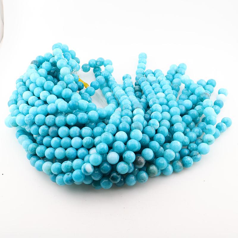 Natural Stone Crystal Beads: Round Beads for Jewelry - Colored Necklaces, Bracelets, Pendants DIY Accessories