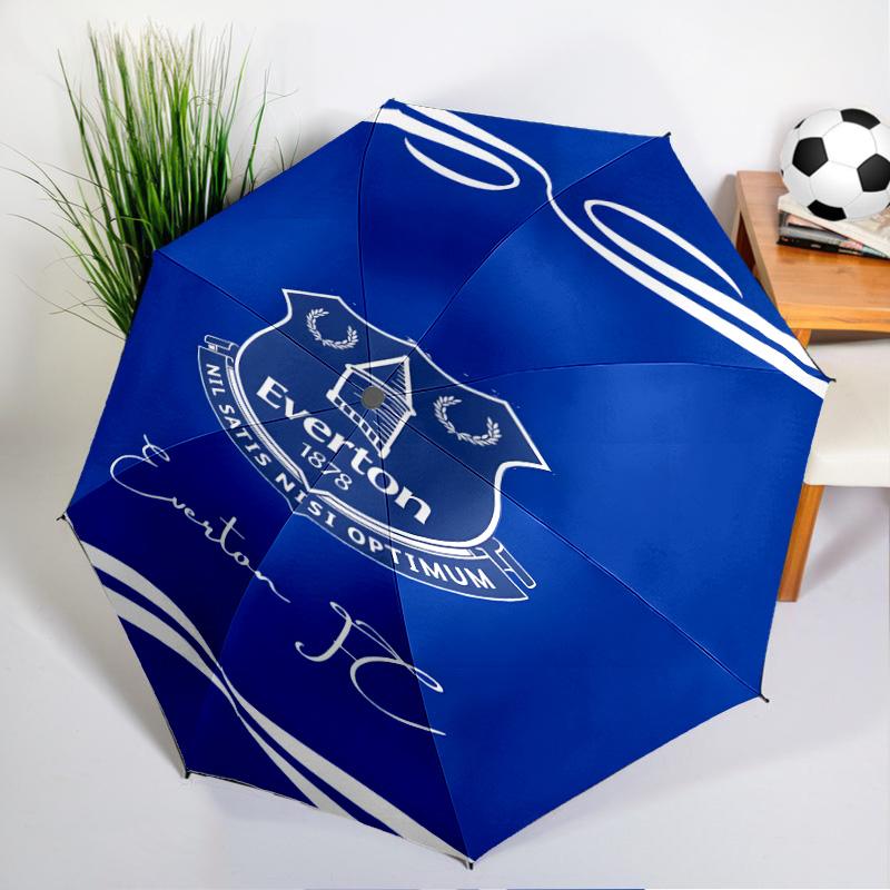 Fc Crest Design Printed Automatic Umbrella, 8-Frame for Travel, camping, Casual Umbrella, Essential Gift for for family and friends