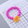 50Pcs/Pack Random Color Bracelet Cartoon Children Wooden Beads for Girl Birthday Party Favors Baby Shower Guest Gifts
