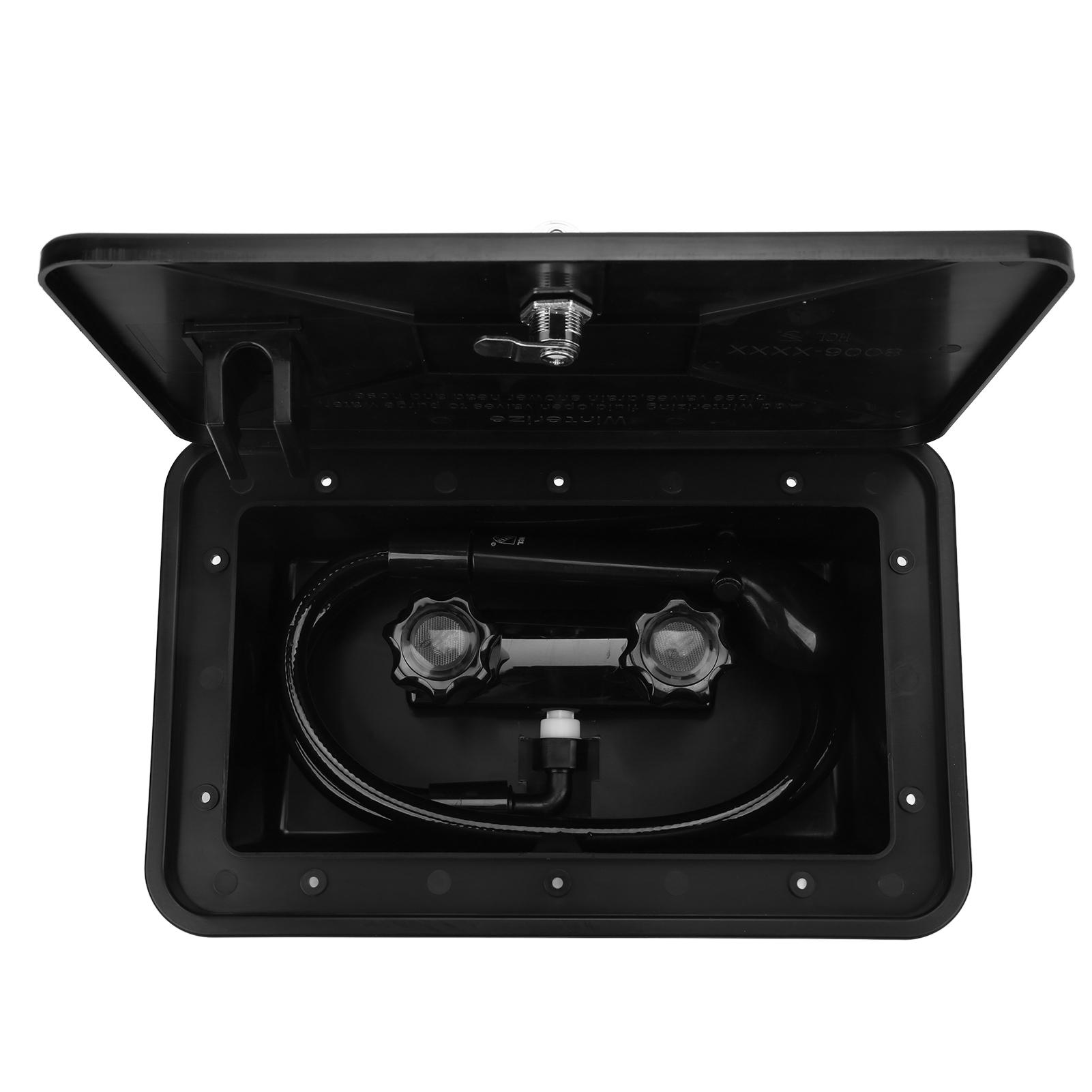 

Черный ABS внешний комплект душевой кабинки с 2 ключами RV аксессуары для кемпера автодома караван