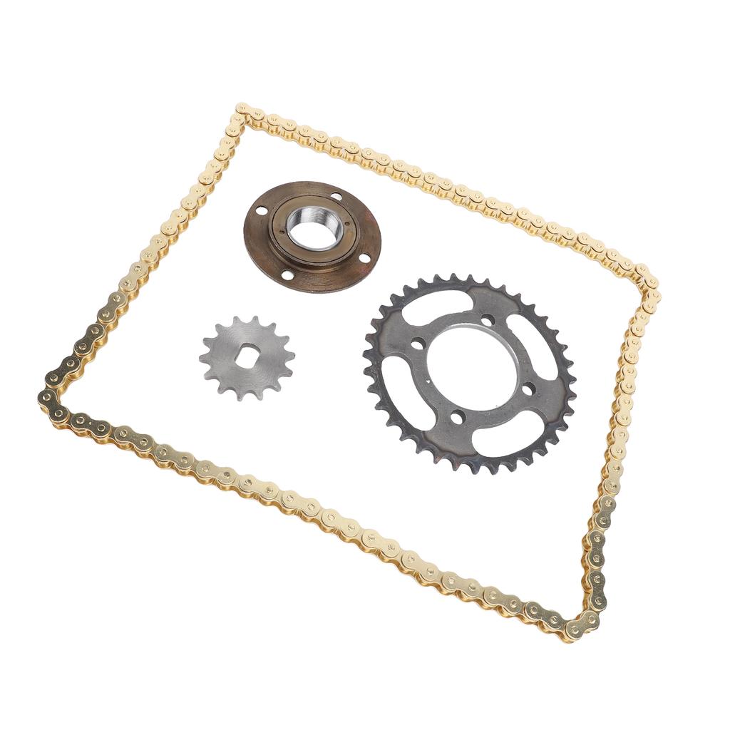 420 Kettenradsatz 96 Kettenglieder ID 12x17mm 14Z vorderes Kettenrad 36Z hinteres Kettenrad Leerlauf ohne Zähne