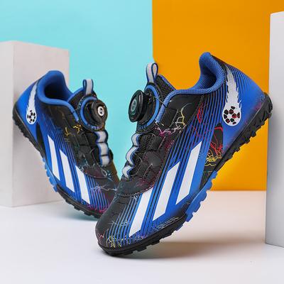 Dziewczęce buty piłkarskie, dziecięce profesjonalne buty treningowe do gry, sportowe buty uczniowskie dla dzieci ze szkół średnich z obrotowym przyciskiem, antypoślizgowe