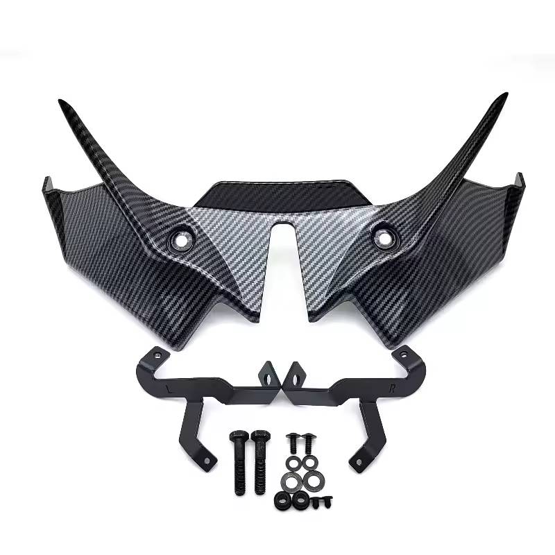 2026 New Motorcycle Front Spoiler ABS Fairing Winglet Aerodynamic Wing Cover Trim for Kawasaki Yamaha BMW other general models