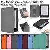 Für Kobo Clara Colour BW 2E Hülle mit Handgurthalter Riemen 6 Zoll Sleep Wake E-Book Cover N367 N365 N506 Capa Funda Hoesje