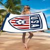 Usa Soccer Emblem Beach Towel, Quick-drying, Easy to Care for, Suitable for Both Fitness and Beach Vacations,Sports Essential