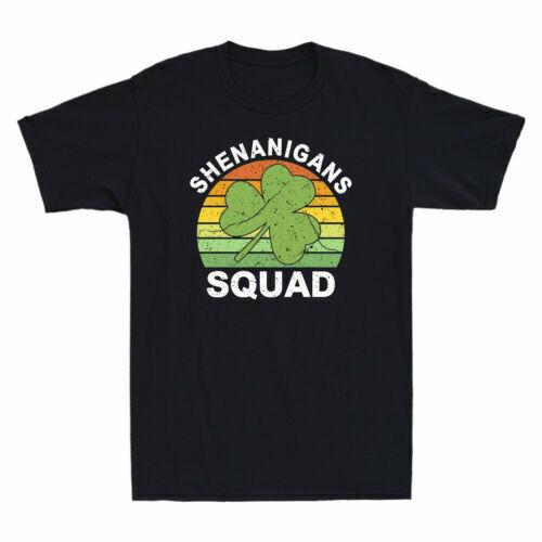 Shenanigans Squad Matching Retro St Patricks Day Group Funny Gift Men T-shirt XL