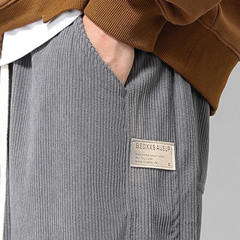 Men's Corduroy Straight-Leg Casual Pants