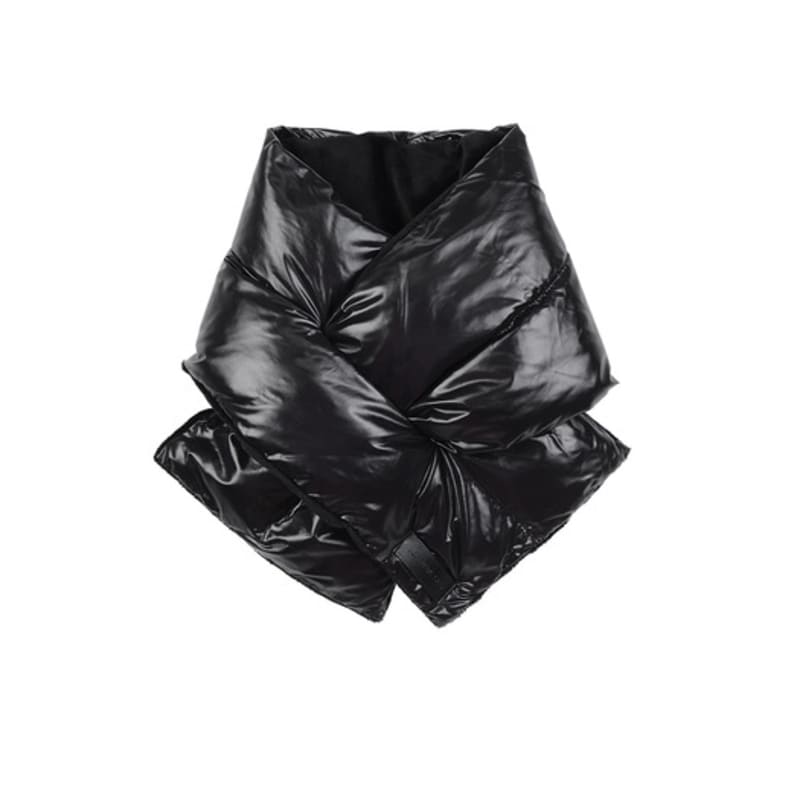 nitina glossy padded muffler BK