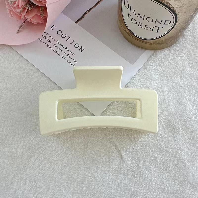 13cm Extra Großer Mattierter Eckiger Krallenclip - Vielseitiges Haaraccessoire