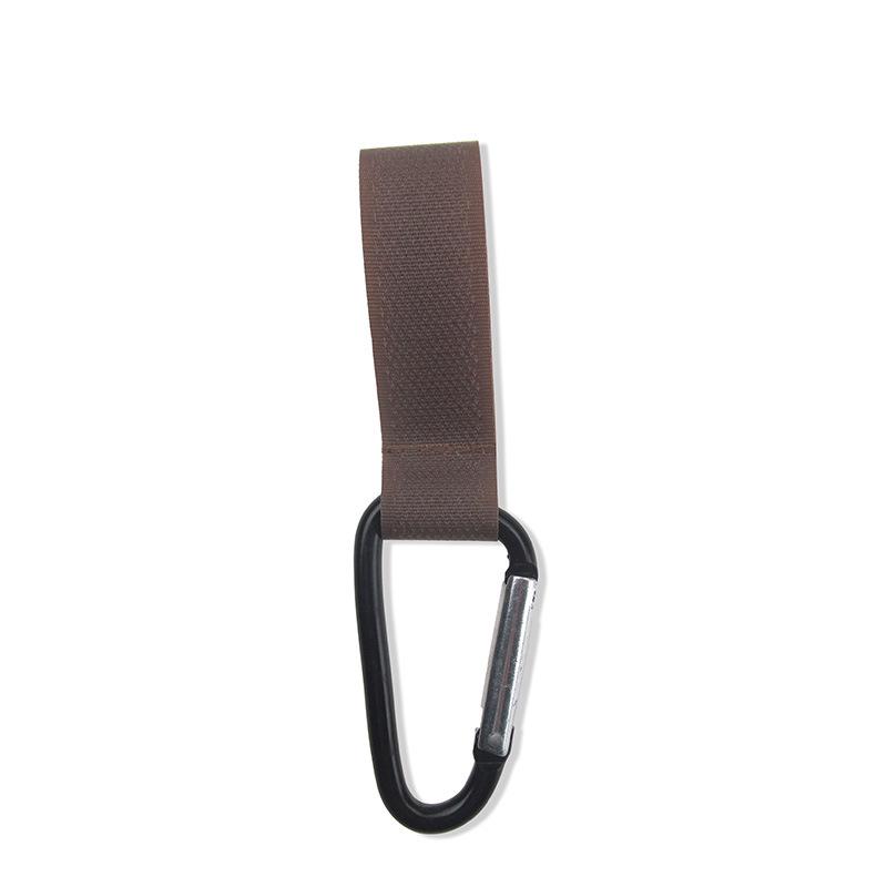 Metal Carabiner Stroller Hook with Nylon Velcro for Mummy Bags