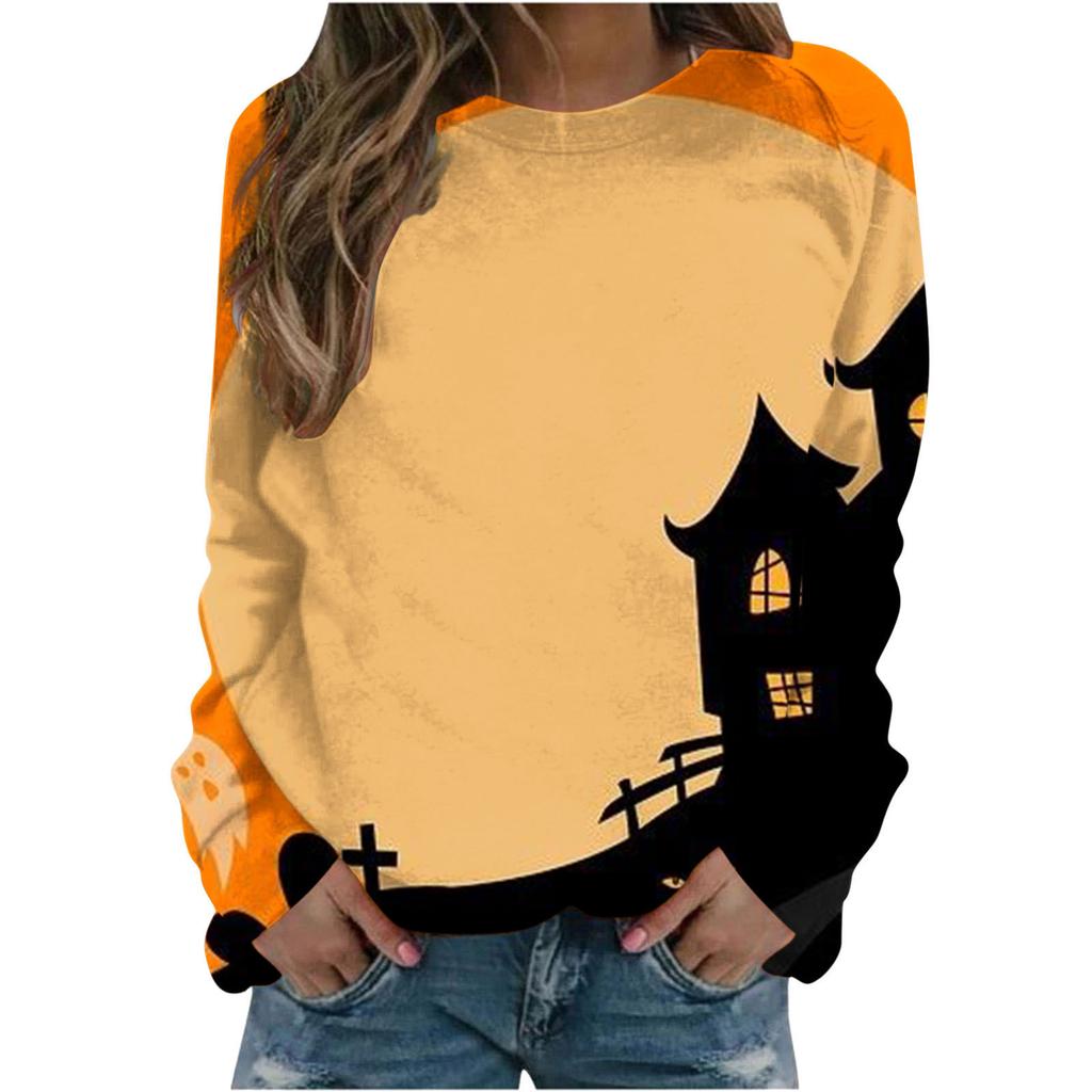 Halloween Bat Sweatshirts Cat 3D Print Hoodies Women Long Sleeve Y2k Hoodie Streetwear Oversized Pullovers Tops Woman Clothing