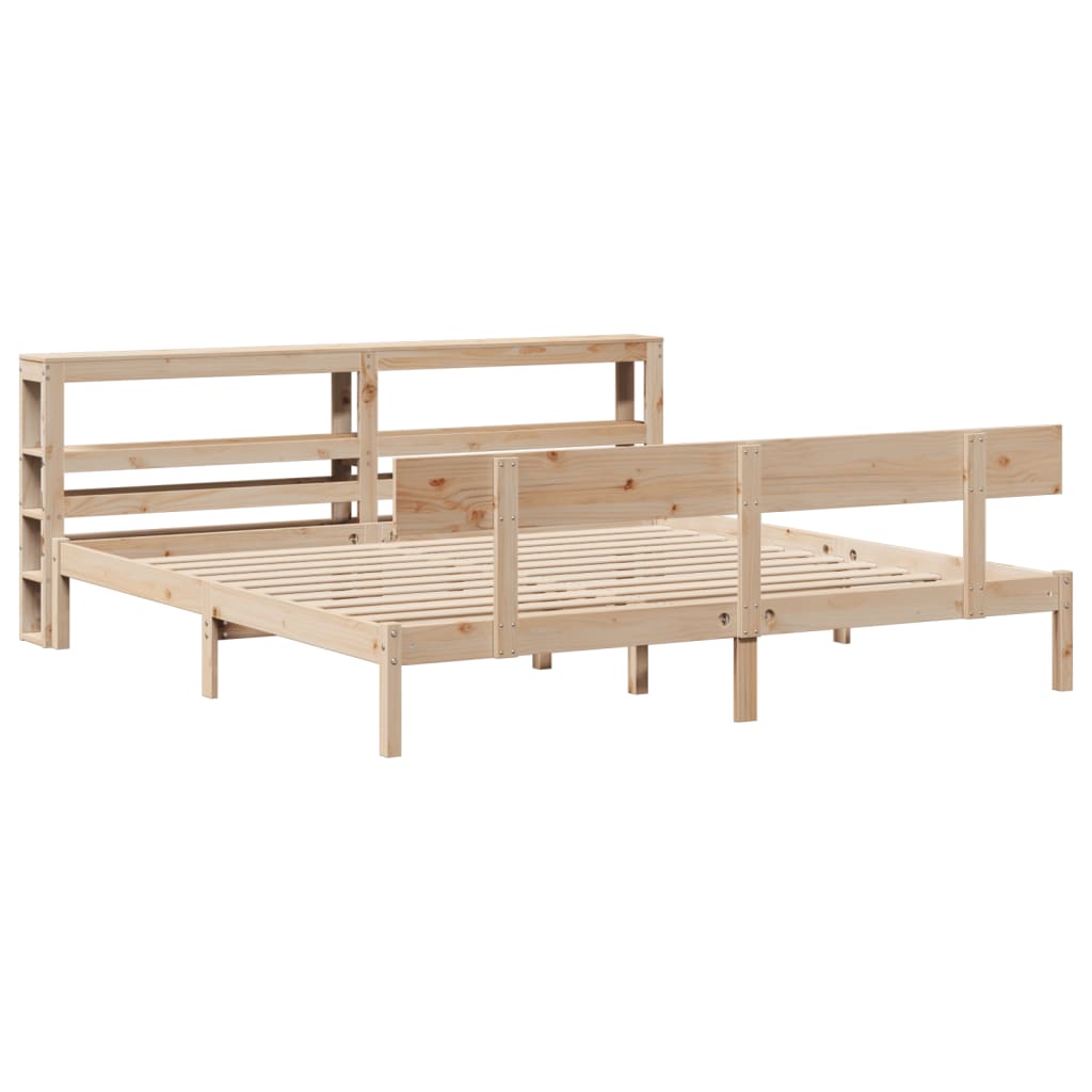 Solid Wood Bed without Mattress 180x200 cm Pine Wood