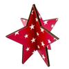 Cardboard Star Shaped Tabletop Decoration with White Star Print for Party Home Office Display Events Crafts DIY Projects