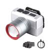 1200Lum Tactical LED Headlamp - USB Rechargeable Head Flasglight, Zoomable Sensor Light for Night Fishing, Hunting, Emergency