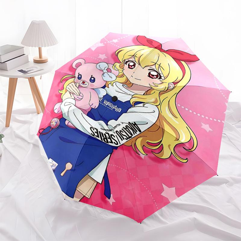 

1pc Anohana s Koushi Ayase Outdoor Umbrella - Automatic Opening/Closing, Portable 3-Fold Design, 8-Rib Iron Frame, Perfect Gift for Fans, Travelers, D