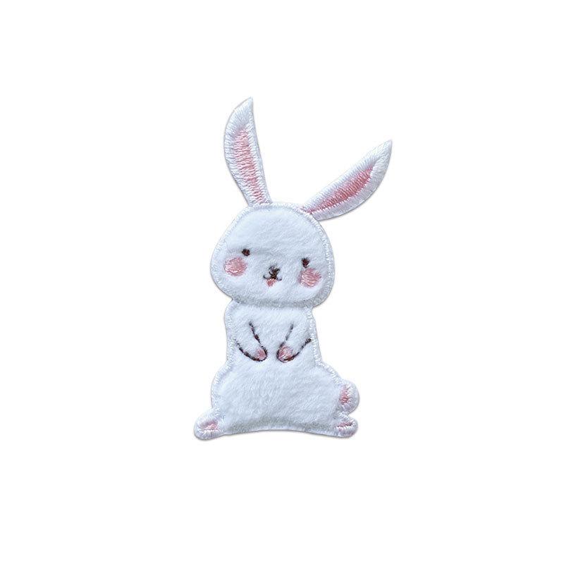 

Three Loves Cloth Stickers, Cute Rabbit Clothes, Decorative Patterns, Pants, Bags, Holes, Cloth Patches, Embroidery Repair Subsidies 2 #small 2.5 * 5.0CM