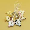 Adorable Kitten Donut Cat Phone Charm Strap Keycord Cute Lanyard Cellphone Case Pendant for Airpods Case Keychain Cord