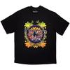 Men's Fleetwood Mac Circle Floral Logo Oversized Boxy Tee Vintage T-shirt Small