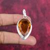 Citrine Pendant, 925 Solid Sterling Silver Gemstone Jewelry, Handmade Pendant, For Thanksgiving