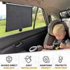 Retractable Car Side Window Sun Shade Roller Blinds with Suction Cup for Sun Protection and Privacy