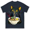 Ramen Noodle Black Cat Foodie Lover Meme T Shirt Tshirt Mens Womens Unisex Tops Tees