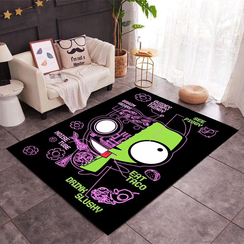 Zombie Invasion Carpet Suitable for Playrooms Balcony Game Room Dormitory Anti-slip Rug Office home decor Best for Christmas