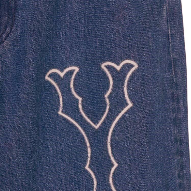 New MLB Denim Coopers Mega Jeans Women's Indigo 3FDPB0544-50INS