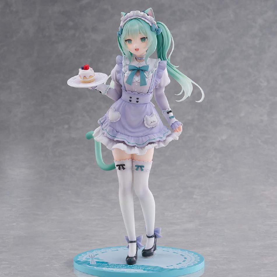 New 18cm Anime Hatsune Miku Figure Sexy Character Ornaments Nachoneko Kawaii Car Decoration Collectible Model Gift
