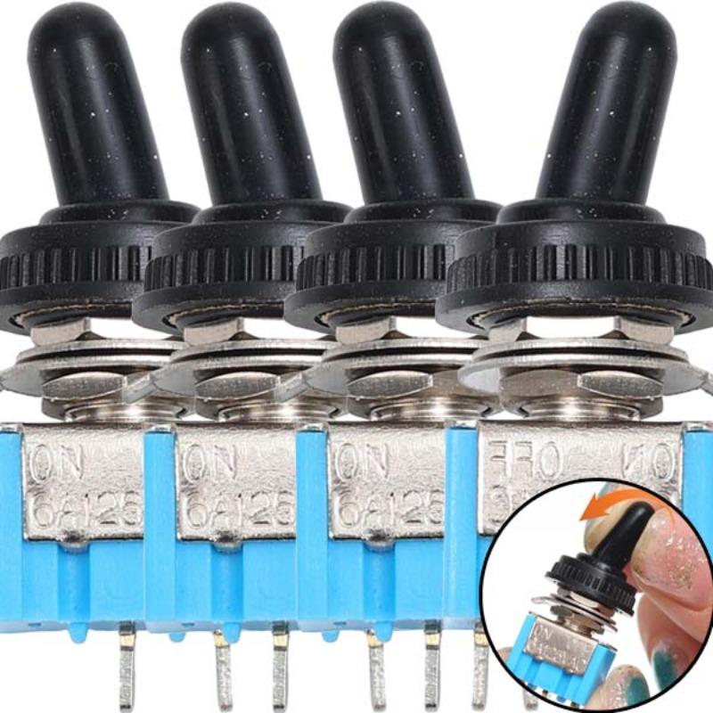 Mini Toggle Switch MT‑S101 2Pin 2Position ON OFF 3A 125VAC 6mm Panel Mount Durable for Electronics DIY Car Boat Motorcycle