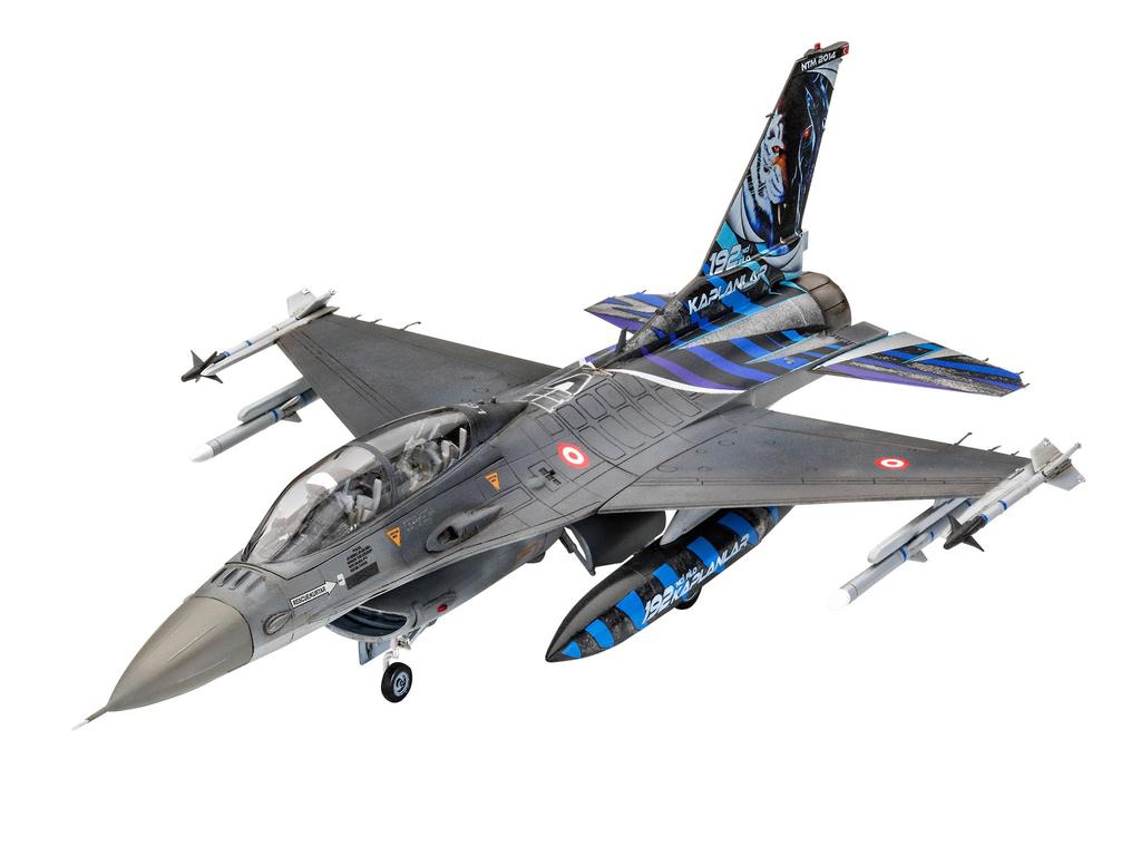 Deutscher Revell Türkische Luftwaffe Fighting Falcon Plastikmodellbausatz 03844 1/72 F-16D