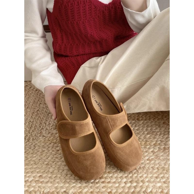 

Весна новая круглая голова ретро верхняя одежда липучка ленивая одна педаль мелкий вырез литературная обувь 40 коричневый