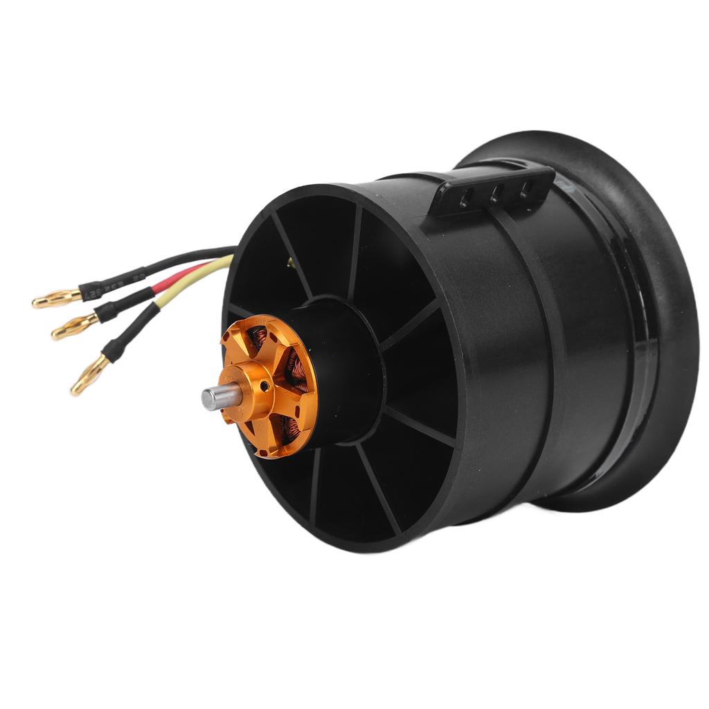 QX Motor 90mm EDF Set 1200KV Brushless Motor with 12 Blade Ducted Fan for RC Airplane