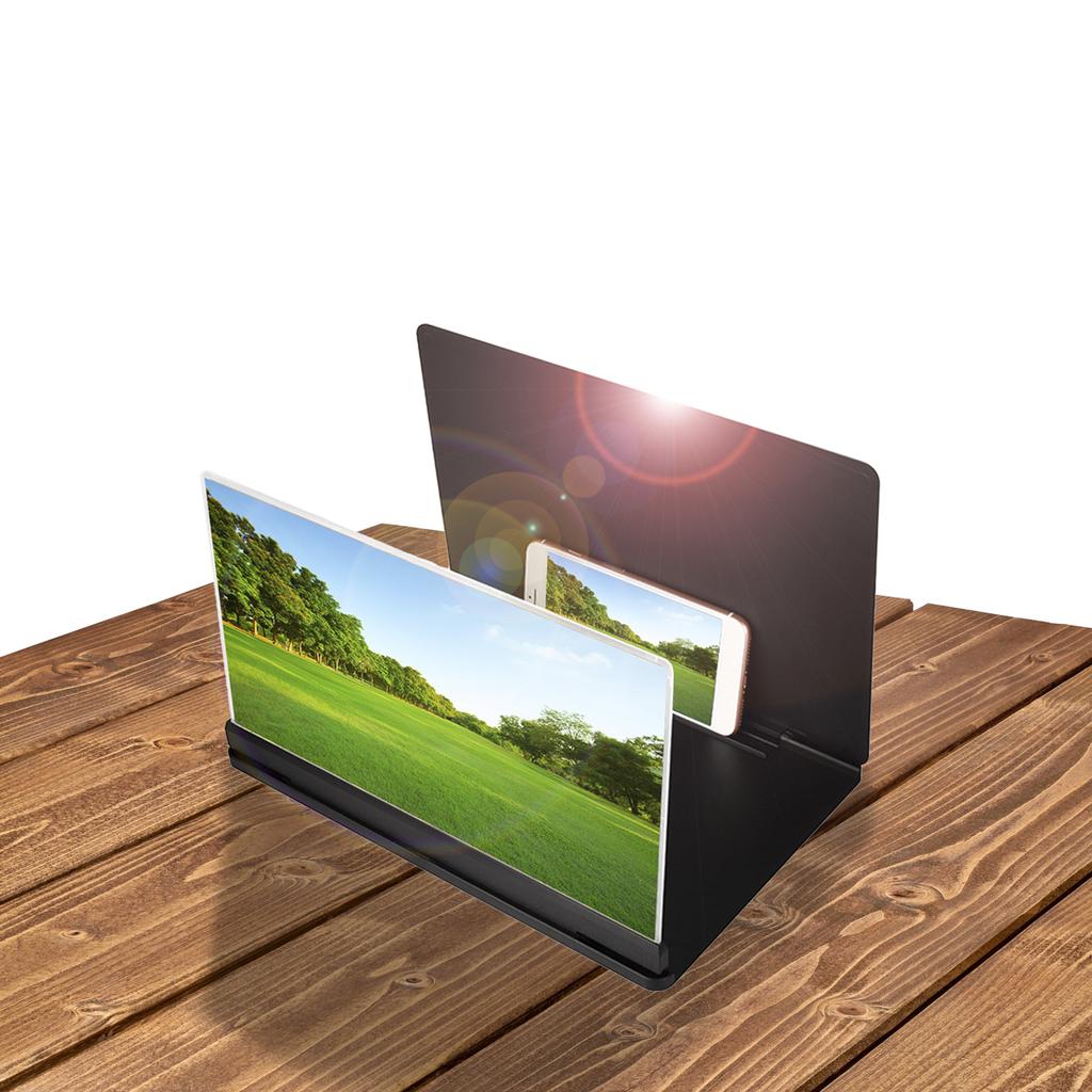 12''/14" Screen Magnifier for Cellphone 3D Magnifying Projector Screen Enlarger Foldable Phone Stand Screen Amplifier