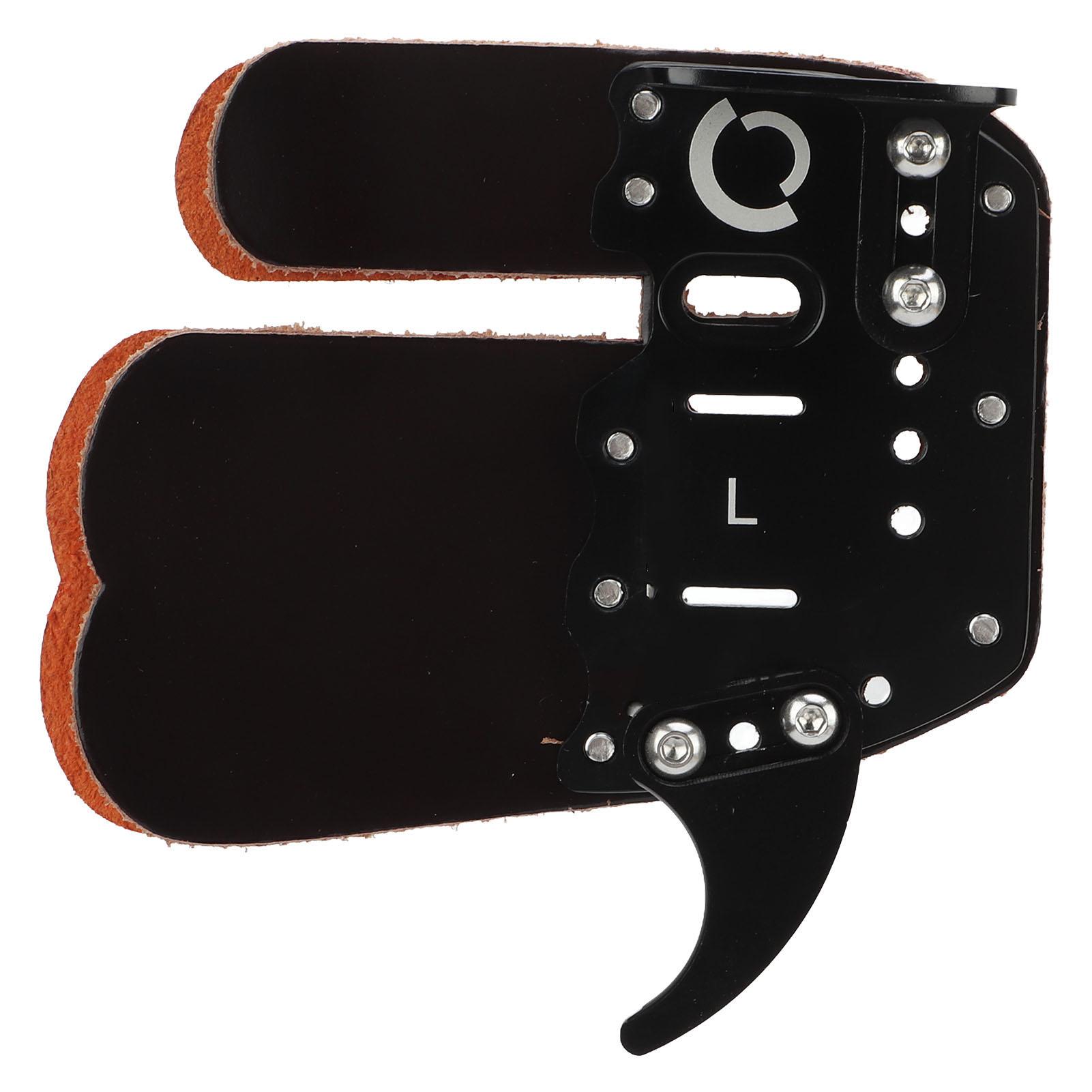 

Archery Finger Guard Adjustable Finger Guard Black Protective Gear for Bow and Arrow Competition L