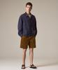 Laijeuaenbillou Garment-Dyed Summer Corduroy Shorts Brown