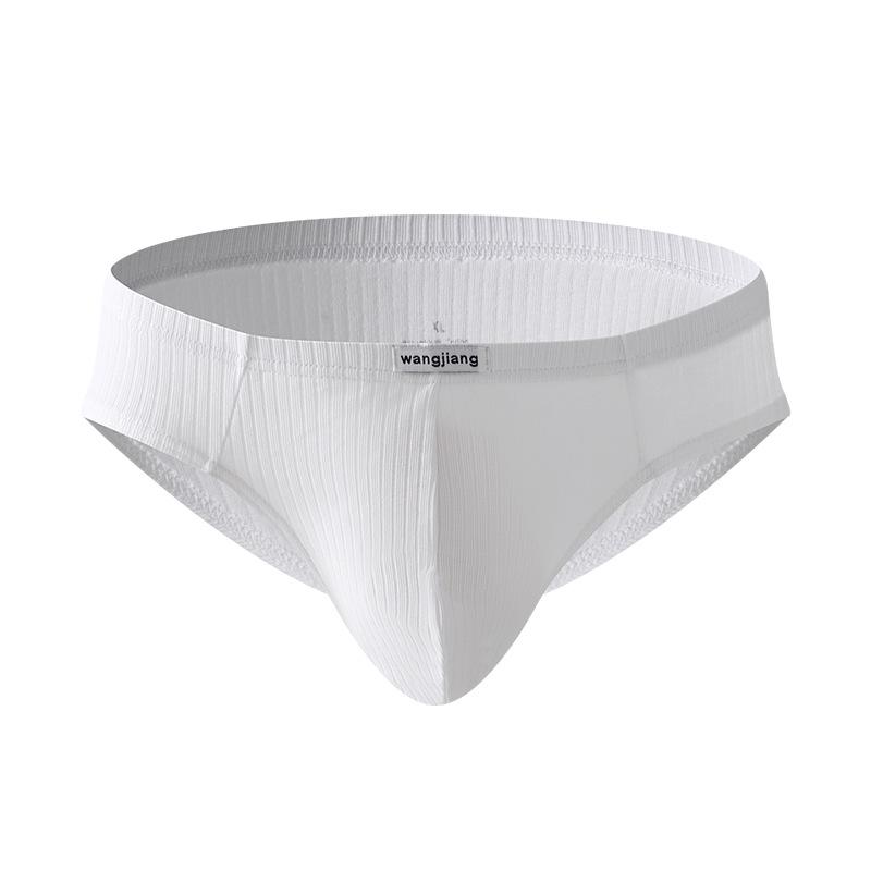 Men's Ribbed Cotton Briefs - Sexy, Breathable, and Trendy U-Convex Design