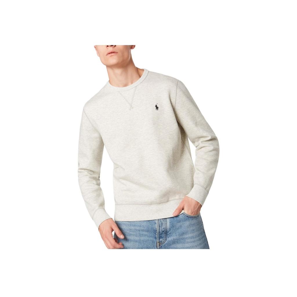 Polo Ralph Lauren SS24 Pony Logo Embroidered Crew Neck Long Sleeve Sweatshirt Men sweatshirt Light-Gray 710675313-016