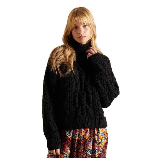 

Superdry Свитер с высоким воротом Vintage Cable Knit L