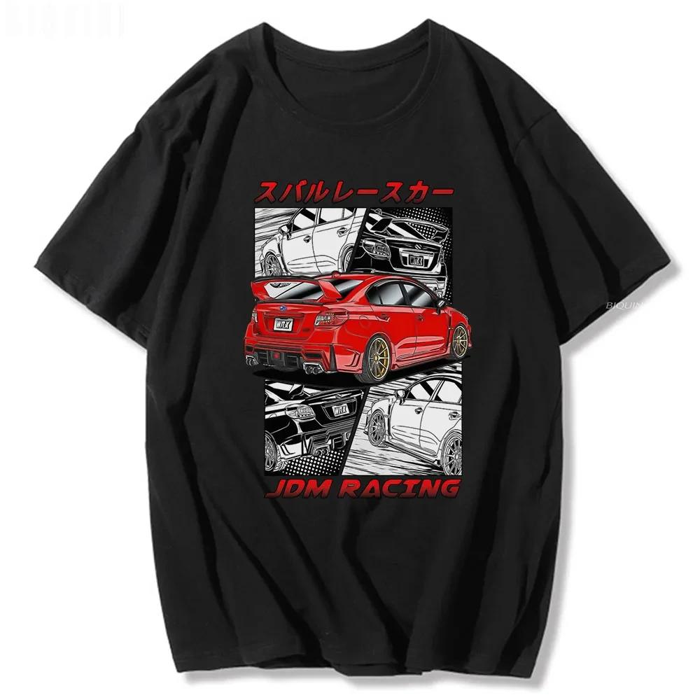 Divertente Maglietta Classica Initial D Girocollo Manica Corta Top Comodo 100% Cotone Estiva da Uomo Piccola Fresca Maglietta Tendenza Moda Maglietta